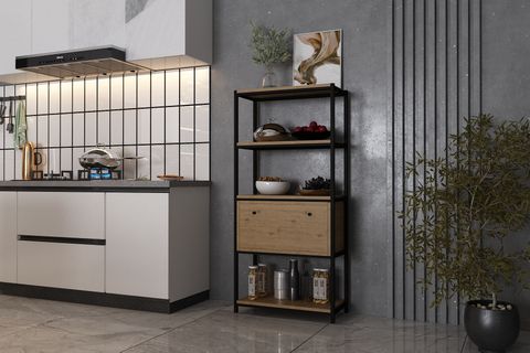 BKC ÇOK AMAÇLI DOLAP, 5 KATLI, MEŞE, ÇAD-1021