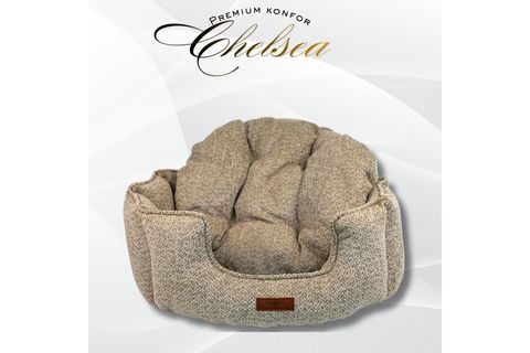 CHELSEA KÖPEK YATAĞI KREM XL BEDEN 92X92X32