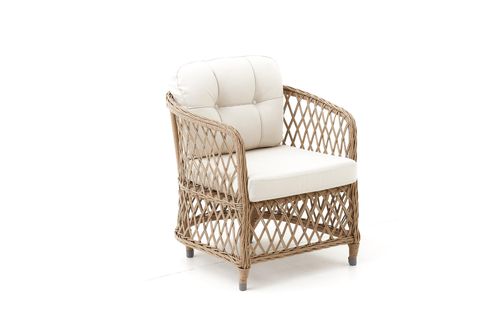 PALMA RATTAN ÜÇLÜ OTURMA GRUBU, CAPPUCCINO