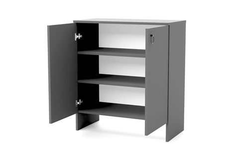 KABİ İKİ KAPAKLI ÇOK AMAÇLI DOLAP, ANTRASİT