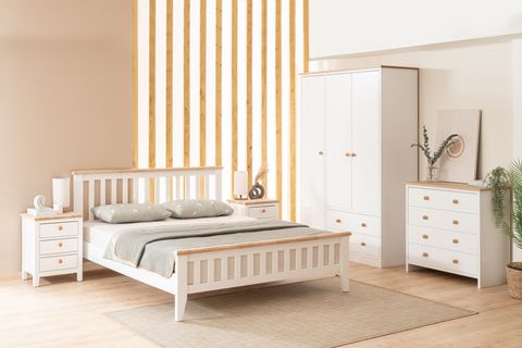 İNCİ MODERN COUNTRY KARYOLA, İNCİ BEYAZI, 160X200