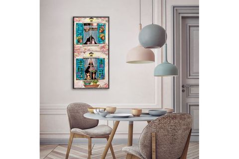ÇERÇEVELİ WİNDOW AHŞAP  TABLO 30X60