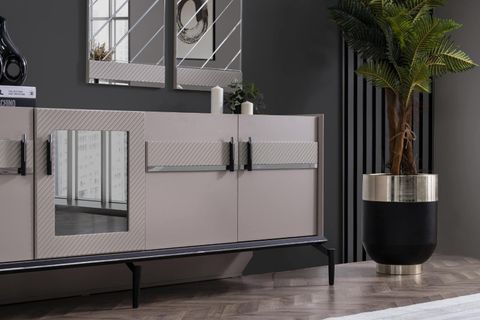 SAFİR YEMEK ODASI TAKIMI, KUMSAL SİYAH