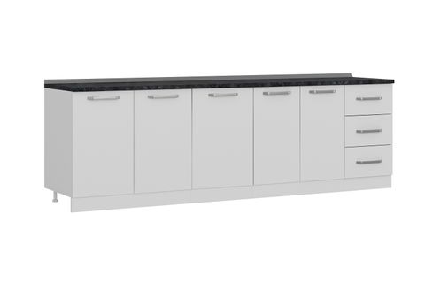 MİNAR 265 CM MUTFAK DOLABI BEYAZ 265-B1-ALT MODÜL
