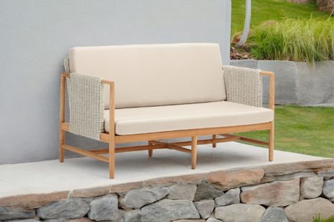 PROTON RATTAN İKİLİ KOLTUK, KREM