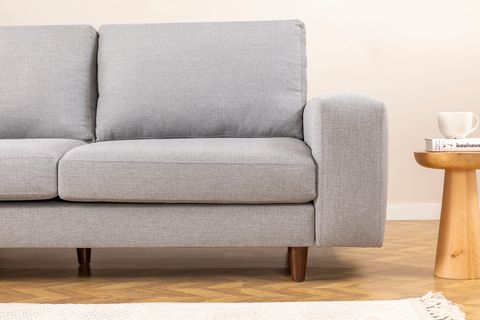 MERLİN NEW MİNİ KETEN KÖŞE KOLTUK, AÇIK GRİ