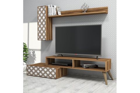 PLANET TV ÜNİTESİ CEVİZ BEYAZ