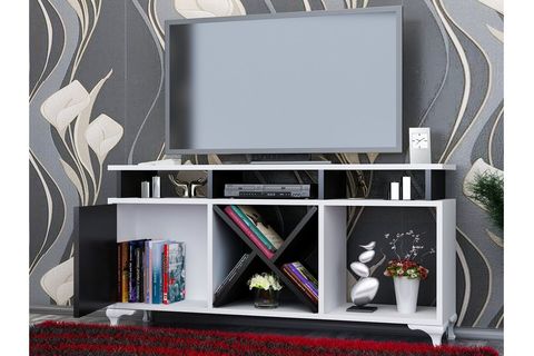 AY TV ÜNİTESİ BEYAZ SİYAH