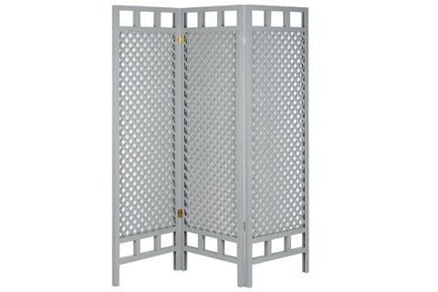 WOODENSA AHŞAP PARAVAN SEPERATÖR, 3 KANAT, GRİ, WDN415