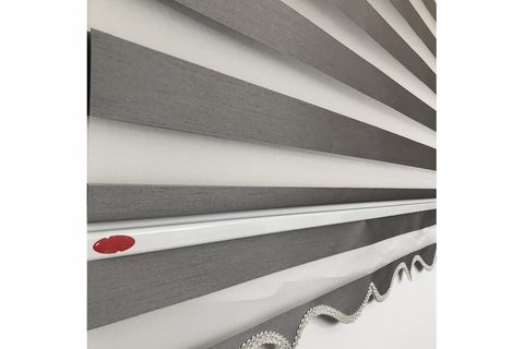 NAZA  ZEBRA STOR PERDE BLACKOUT KARARTMA PERDE ANTRASİT ETEK DİLİMLİ 200 CM 80X200