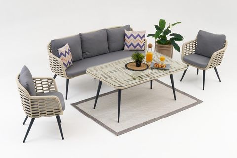 ARORA MİDİ RATTAN ÜÇLÜ BAHÇE OTURMA GRUBU