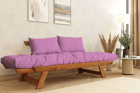 WOODESK ADALAR MASİF AHŞAP İKİLİ KANEPE, TİK-PEMBE, CPT8162-210