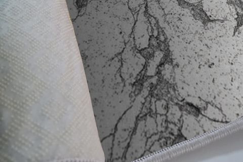 ALBANHOME GRİ MERMER DESENLİ KAYMAZ TABAN HALI 80X150CM