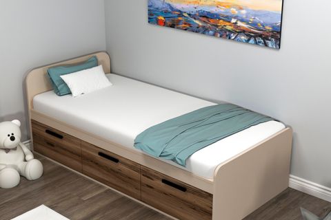 ARNETTİ AKSER DOLAPLI KARYOLA, LİDYA BUTE BEJ