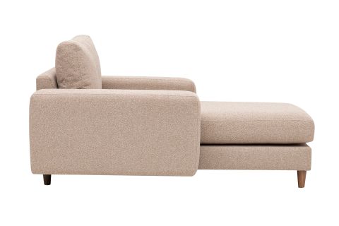 MERLİN DAYBED, KALIN KOL, NATUREL AYAK, RECYCLED KUMAŞ, CAPPUCİNO
