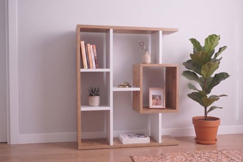 ENDA HOME YEGANE ÇİFT KULLANIMLI DUVAR RAFI BEYAZ ÇAM