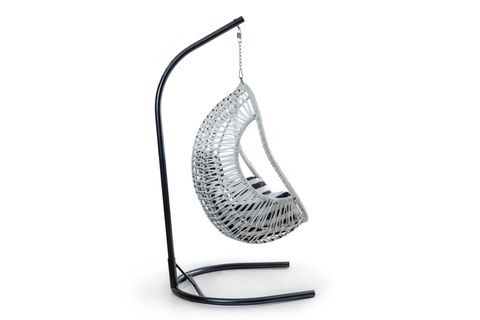 COSMO RATTAN SALINCAK, BEYAZ ZEBRA SİYAH OTURUM