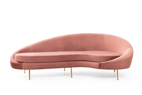 ESES SAĞ KOLLU ÜÇLÜ KOLTUK, PEMBE
