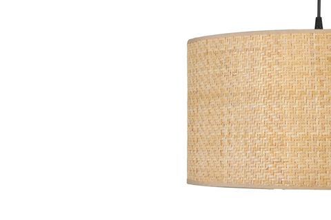 HASIR RATTAN ABAJURLU TEKLİ SARKIT AVİZE