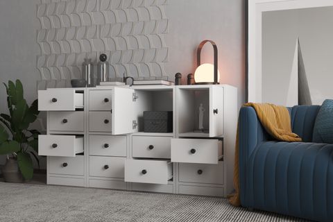 LEXUS DOLAPLI ÇEKMECELİ ŞİFONYER, 130 CM, SFN 1018 Ç