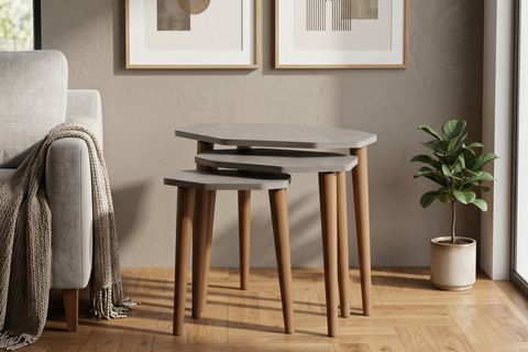 POLİ ZİGON SEHPA, BETON DESEN