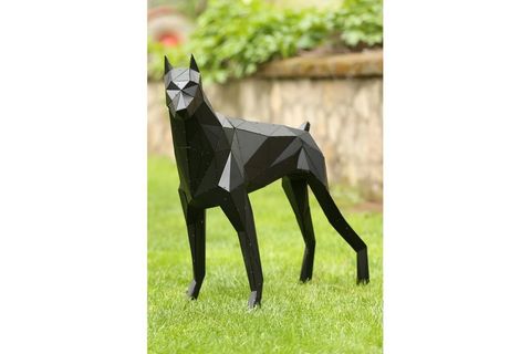 DOBERMAN XL 3 BOYUTLU METAL DOBERMAN HEYKELİ