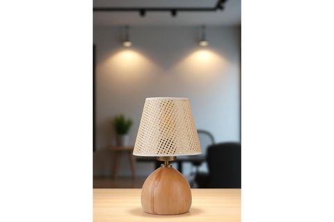 CAMERON MASA LAMBASI, NATUREL PETEK ABAJURLU