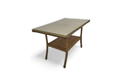 LETRA RATTAN İKİLİ BAHÇE MOBİLYASI, KAHVERENGİ