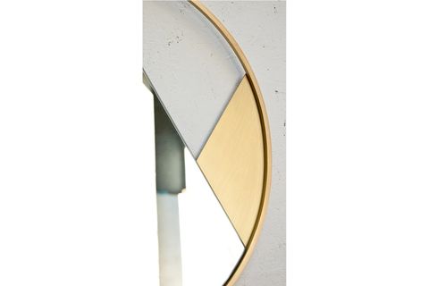 FREYA ESKİTME YUVARLAK AYNA, PİRİNÇ, 02