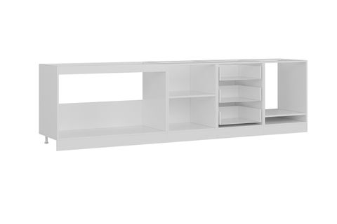 MİNAR 300 CM MUTFAK DOLABI BEYAZ 300-B10-ALT MODÜL