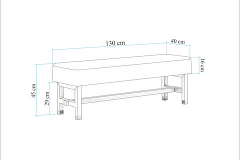 MADİSON URBAN BENCH, KREM