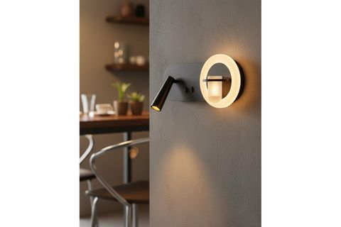 ÖZCAN AYDINLATMA STEP LED YATAY OKUMA LAMBALI APLİK SİYAH RENK, 2723-06-19