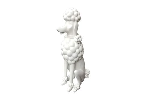 FİNO KÖPEK HEYKEL BEYAZ 60 CM