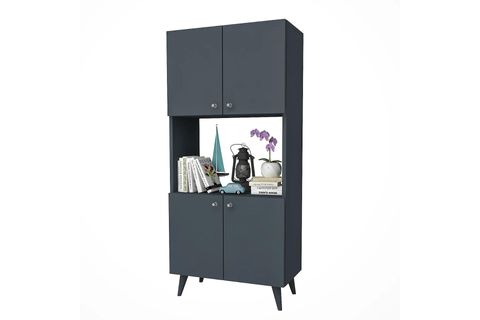 EXCLUSİVE 4 KAPAKLI ÇOK AMAÇLI DOLAP, ANTRASİT