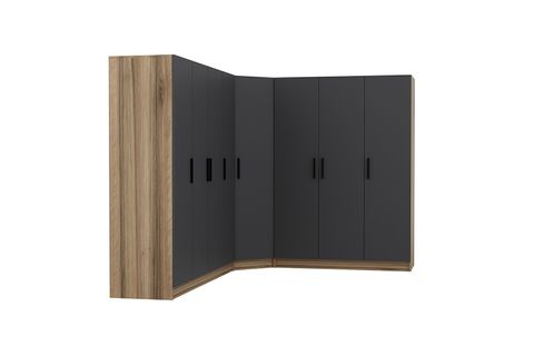 MİNAR KALE GARDIROP 8, 8 KAPAKLI, ANTRASİT