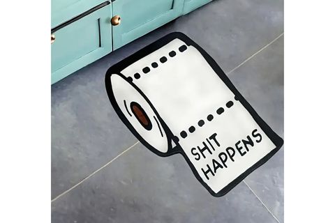 SHIT HAPPENS BASKILI DOKUMA TABAN HALI, 200 YNG, 50X80  CM