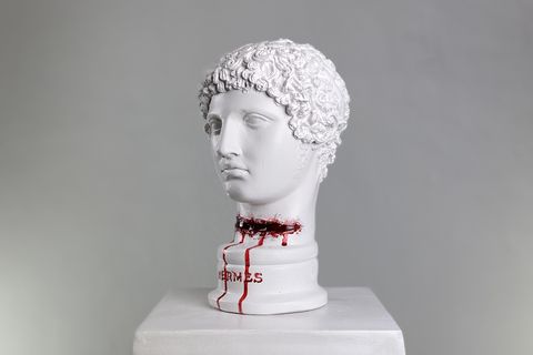 HERMES CUT THROAT POP ART DEKORATİF ROMA YUNAN HEYKELLERİ, HE057