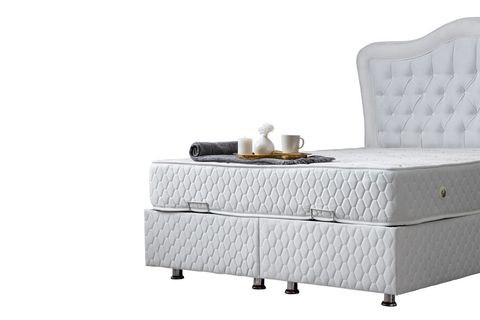 CAMELLİ NEW BAZA BAŞLIK VE YATAK SETİ, BEYAZ, 90X200