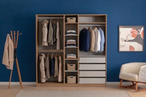 LUNA NOX GARDIROP, MEŞE, 5 KAPAKLI