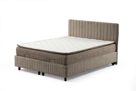 SAFİR BAZA BAŞLIK VE YATAK SETİ, PEDLİ, 160X200
