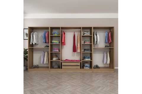 MİNAR KALE GARDIROP 10, 8 KAPAKLI, ANTRASİT