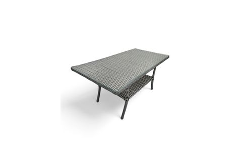 LETRA RATTAN ÜÇLÜ BAHÇE MOBİLYASI, GRİ