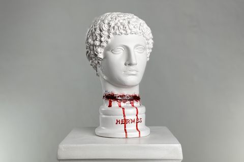 HERMES CUT THROAT POP ART DEKORATİF ROMA YUNAN HEYKELLERİ, HE057