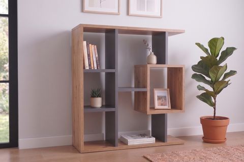 ENDA HOME YEGANE ÇİFT KULLANIMLI DUVAR RAFI ÇAM ANTRASİT