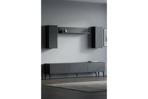 FERRO TV ÜNİTESİ, ANTRASİT, 180 CM, TVR1802A