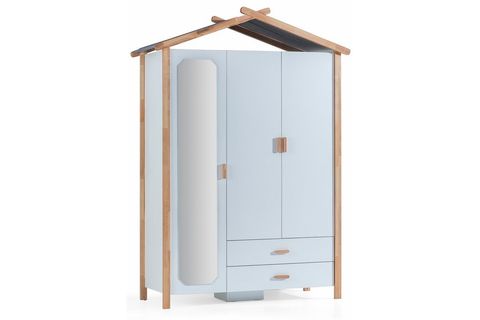 MY HOUSE YILDIZ KUMAŞLI YAY ÇATILI AHŞAP MONTESSORİ KARYOLA, 90X200, 1