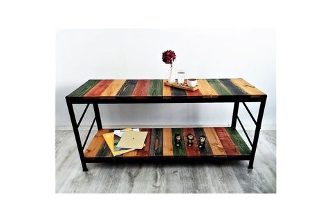 WOODESK MASİF AĞAÇ 100X40 CM ORTA SEHPA CPT2802-100 100X40