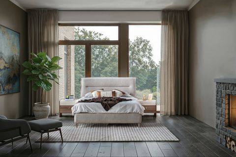 MADERA YATAK ODASI TAKIMI, AHŞAP KAPAKLI