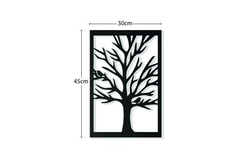YURUDESİGN LAZER CNC KESİM METAL DUVAR TABLO AĞAÇ 30X45 LA7-B