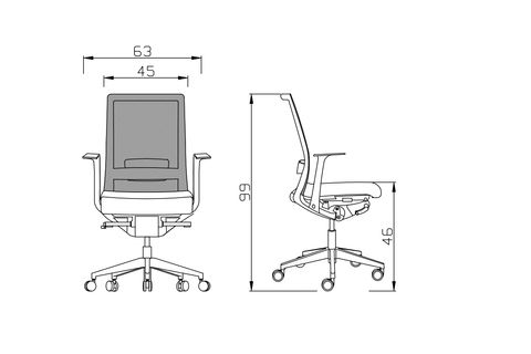 RAPİDO ERGONOMİK ÇALIŞMA KOLTUĞU,ANTRASİT GRİ